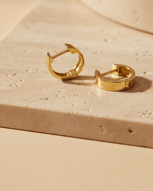 Plain Gold Huggies - Khas