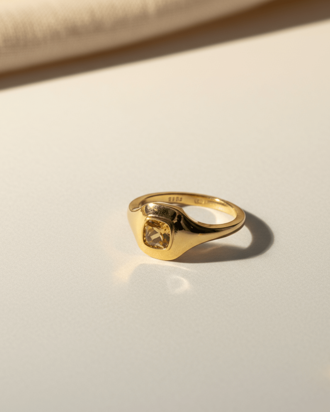 Noor ਨੂਰ Gemstone Signet Ring - Khas