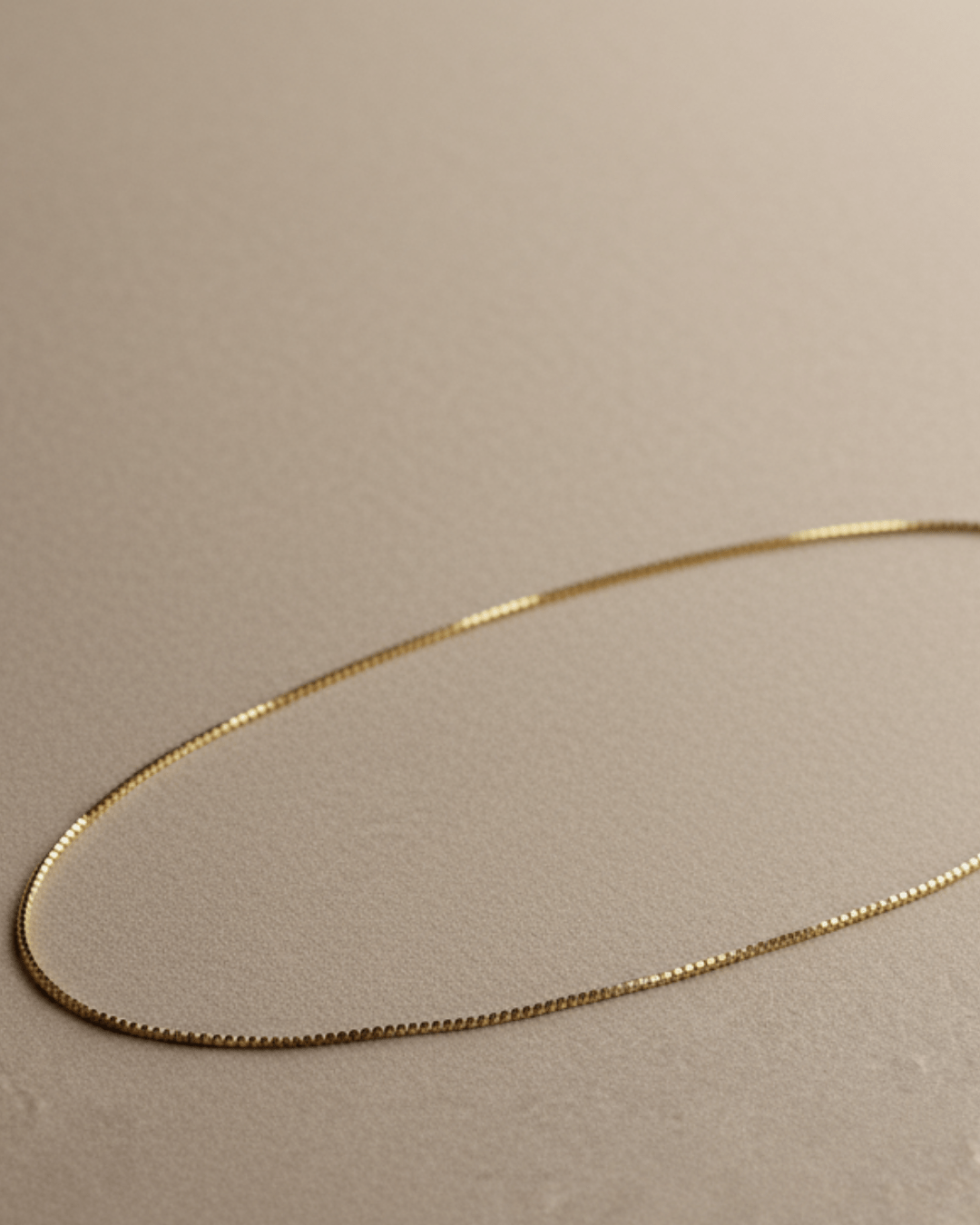 Sleek Classic Box Chain Necklace - Khas