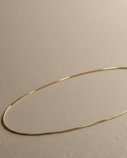 Sleek Classic Box Chain Necklace - Khas
